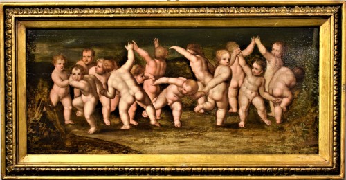 Game of &quot;Putti&quot; Flamish school 16th century